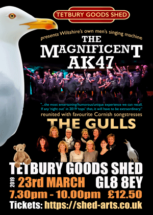 Tetbury goods shed with the gulls